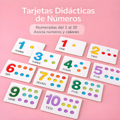 Juego de Números Montessori – Aprende Matemáticas de Forma Divertida