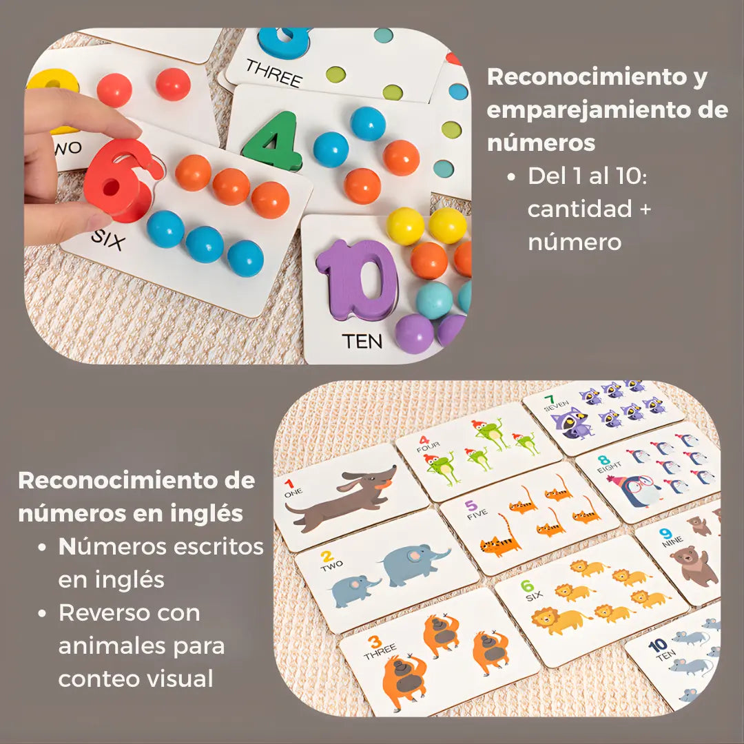 Juego de Números Montessori – Aprende Matemáticas de Forma Divertida