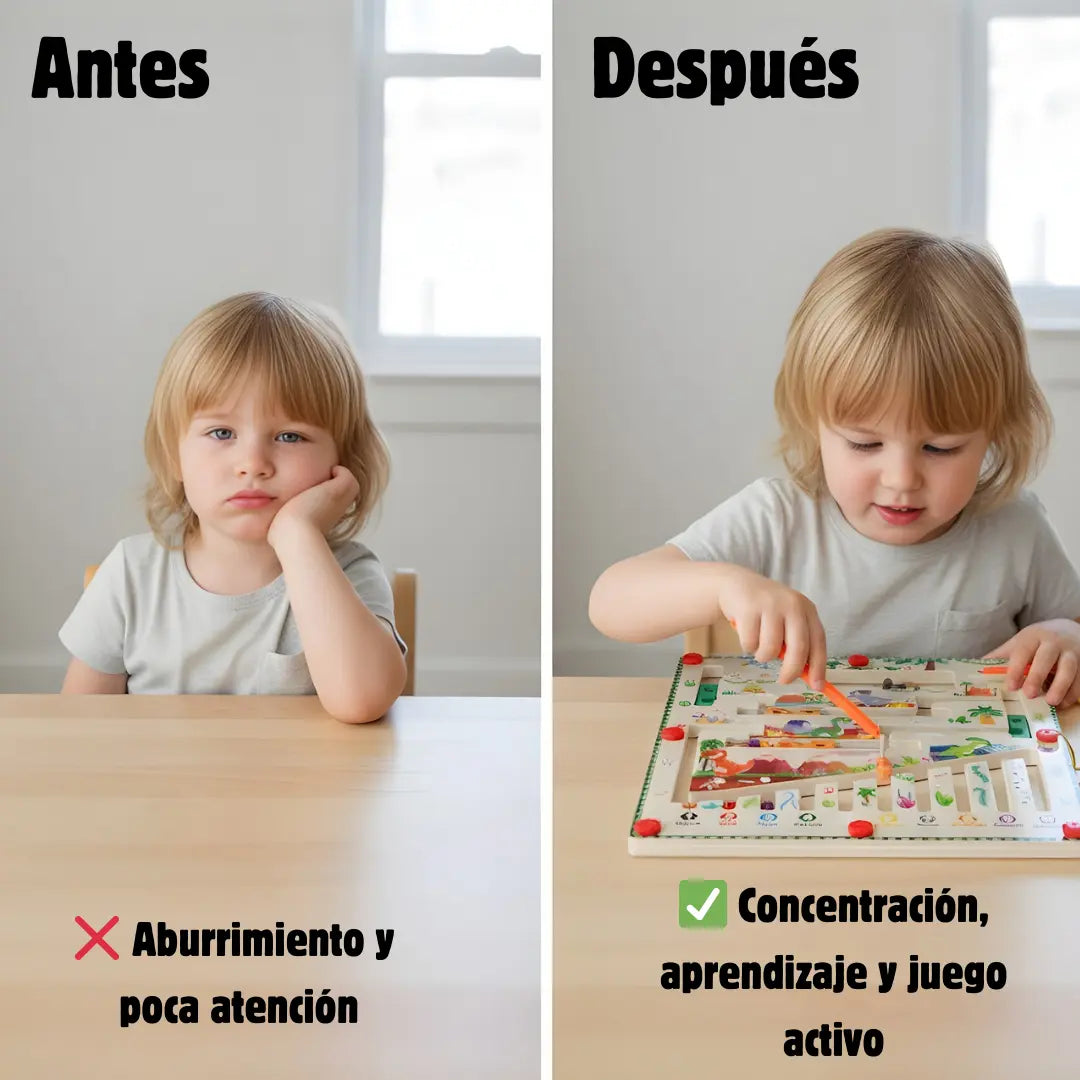 Laberinto Magnético Montessori – Mejora la Concentración y Motricidad Fina