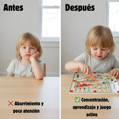 Laberinto Magnético Montessori – Mejora la Concentración y Motricidad Fina