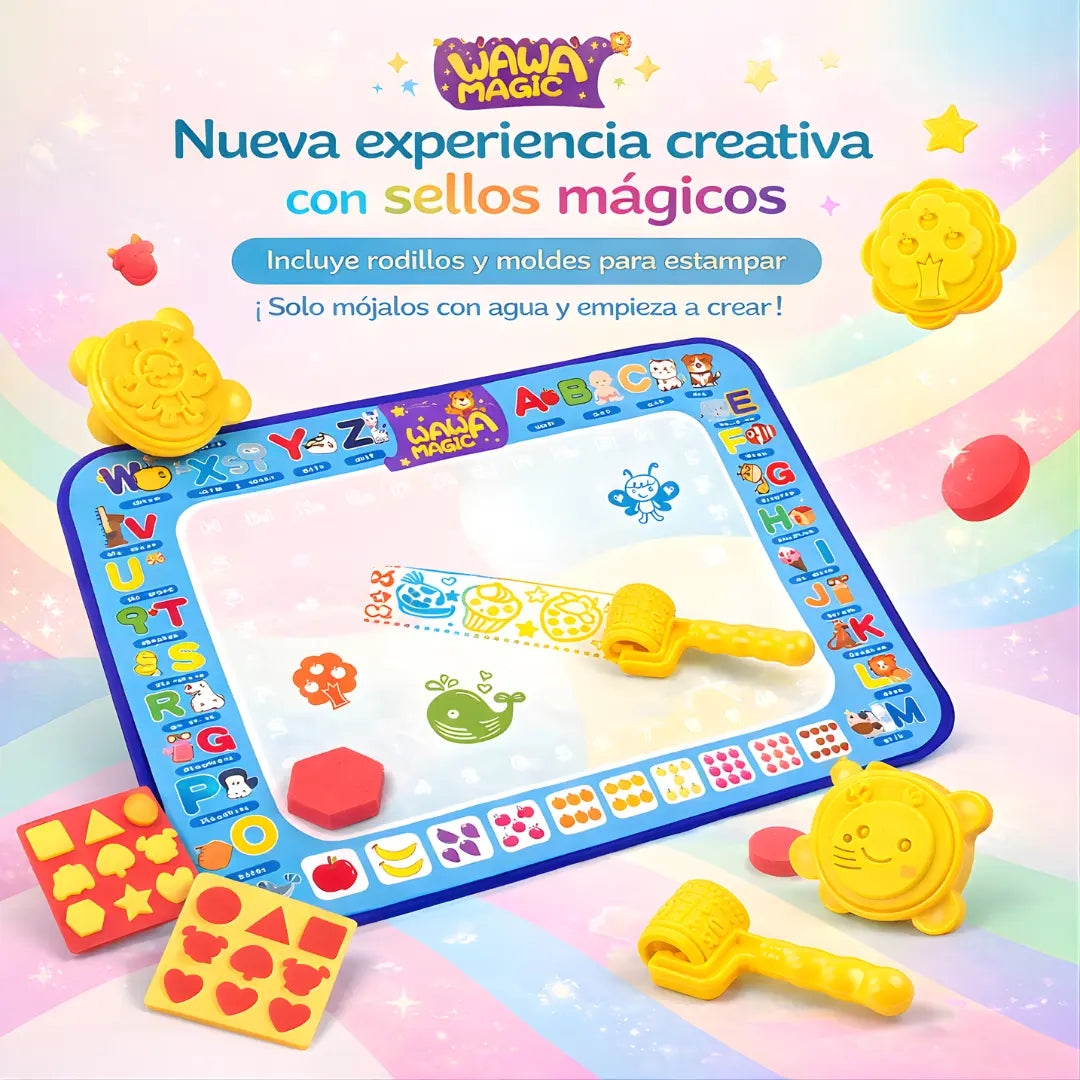 Tapete Mágico Dibuja con Agua – Extra Grande 100x80cm Sin Manchas