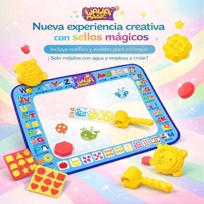 Tapete Mágico Dibuja con Agua – Extra Grande 100x80cm Sin Manchas