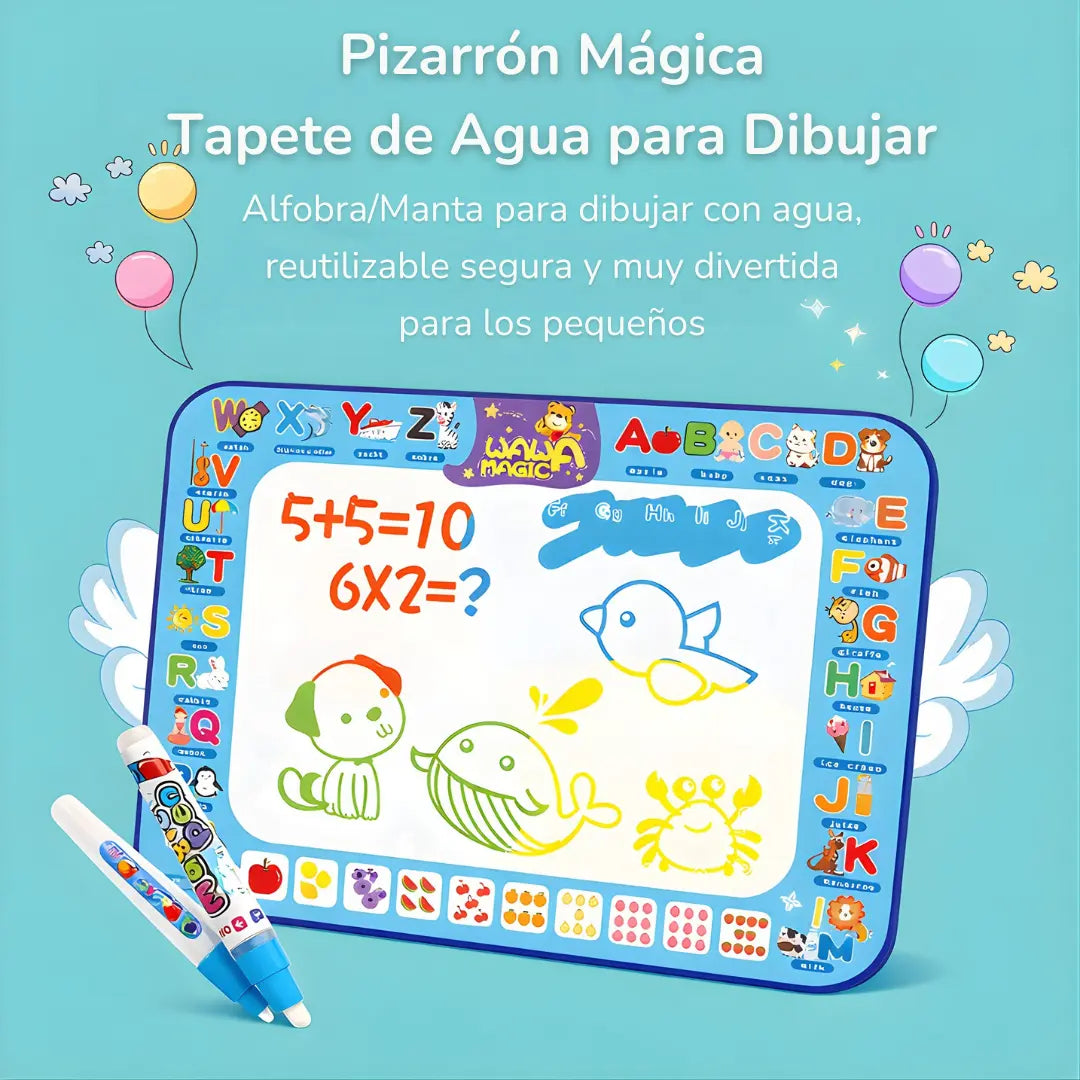 Tapete Mágico Dibuja con Agua – Extra Grande 100x80cm Sin Manchas