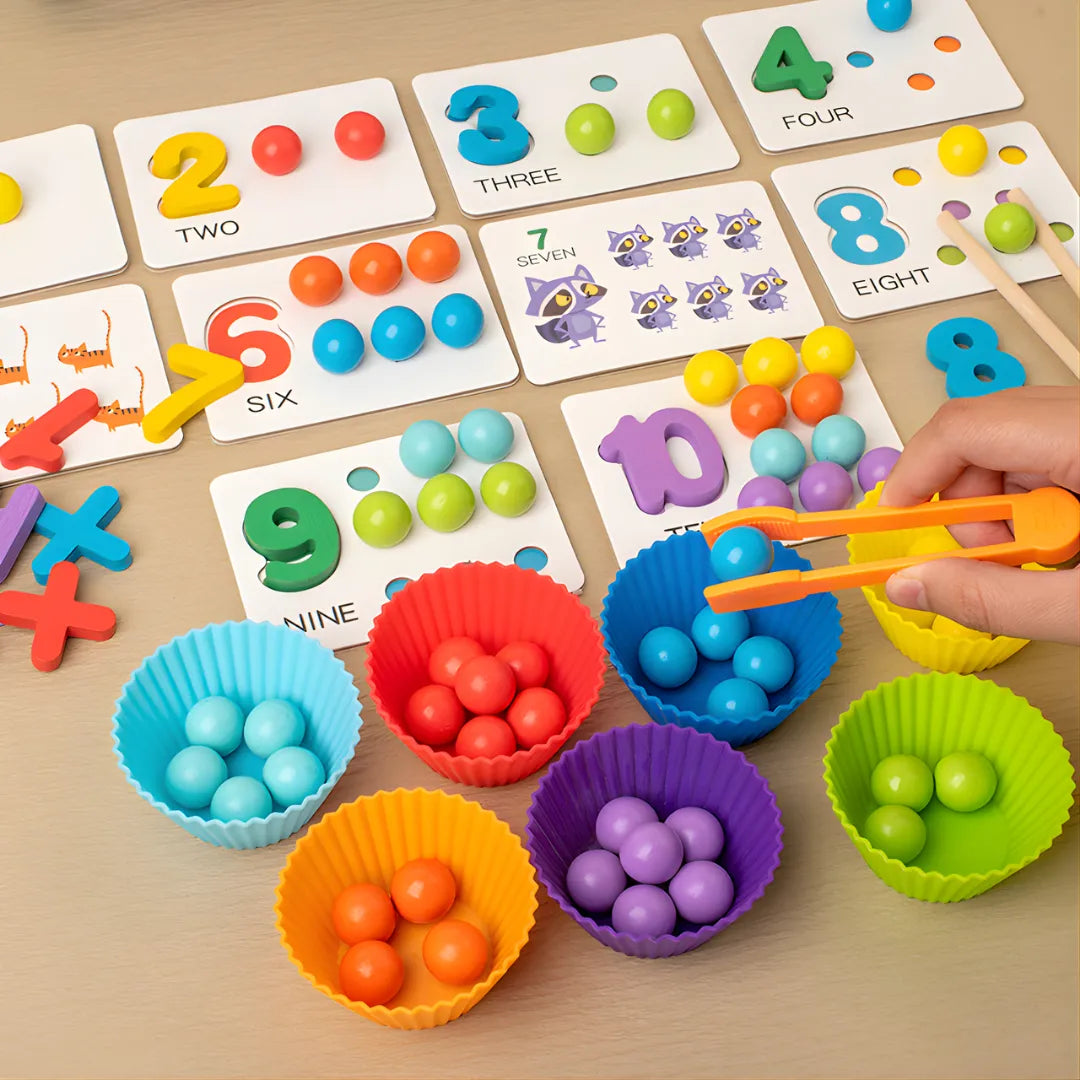 Juego de Números Montessori – Aprende Matemáticas de Forma Divertida