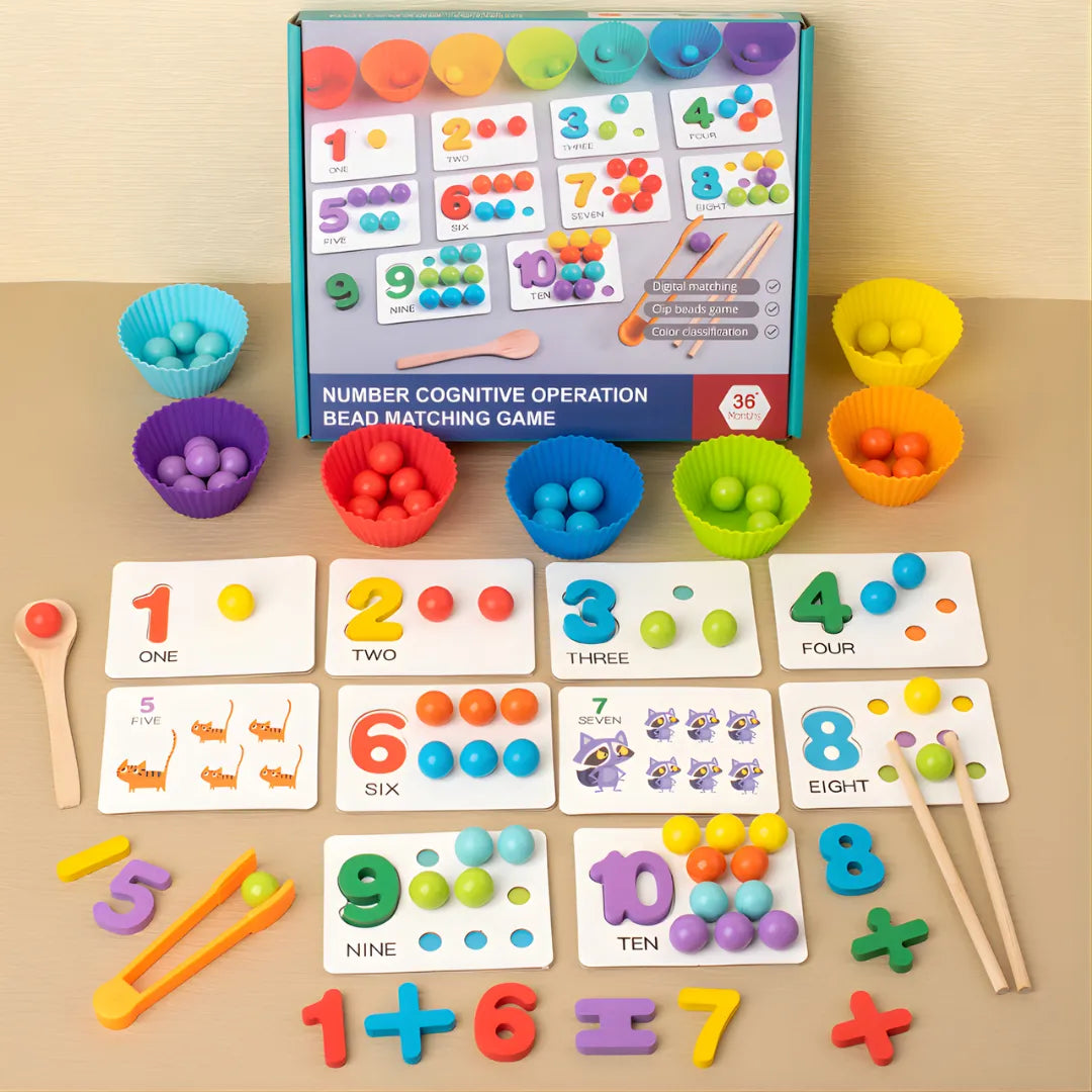 Juego de Números Montessori – Aprende Matemáticas de Forma Divertida