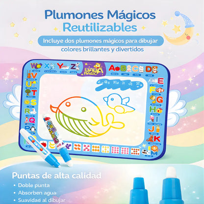 Tapete Mágico Dibuja con Agua – Extra Grande 100x80cm Sin Manchas